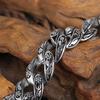 KALEN Braccialetto in Acciaio Inossidabile con Motivo Vintage per Uomo Punk Personalizzato Intrecciato con Ciondolo Accessorio Trendy Gioiello Regalo