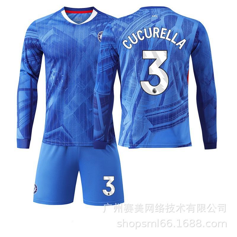 2526 Chelsea Home Long-sleeved Football Uniform Set Children's No. 10 Palmer Jersey 8 Enzo 24
