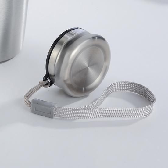 Stainless Steel Water Kettle with Leak-Proof Spiral Lid Food Grade BPA-Free Corrosion Resistant Dishwasher Safe Drink Container Sports Bottle