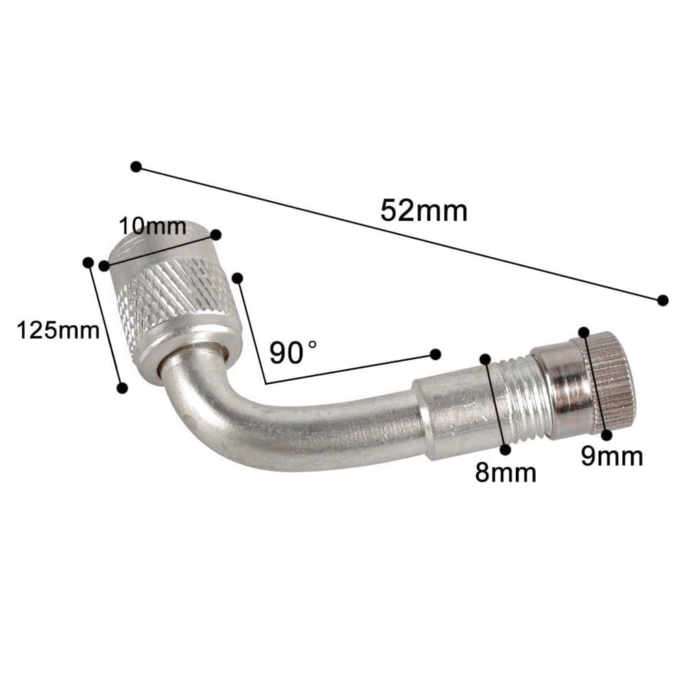 Motorcycle Air Pump Adapter 90° 90° Extension L Type L Word Air Valve for
