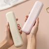 2PCS Portable Makeup Bag Pouch Silicon Makeup Brush Pouch Cosmetic Organizer Travel Holder Storage Brush Case Brush Makeup Bag