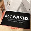 Humorous Door Mat Parental Advisory Explicit Content Pattern Felt Style  Non Slip Print Entryway Rug for Home Decoration