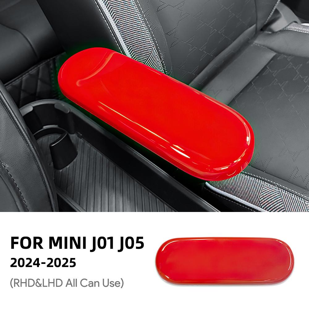 

For MINI Cooper E/SE J01 EV Aceman J05 2024 2025 Car Center Console Storage Box Armrest Panel Cover Sticker Interior Accessories for Mini J01 EV