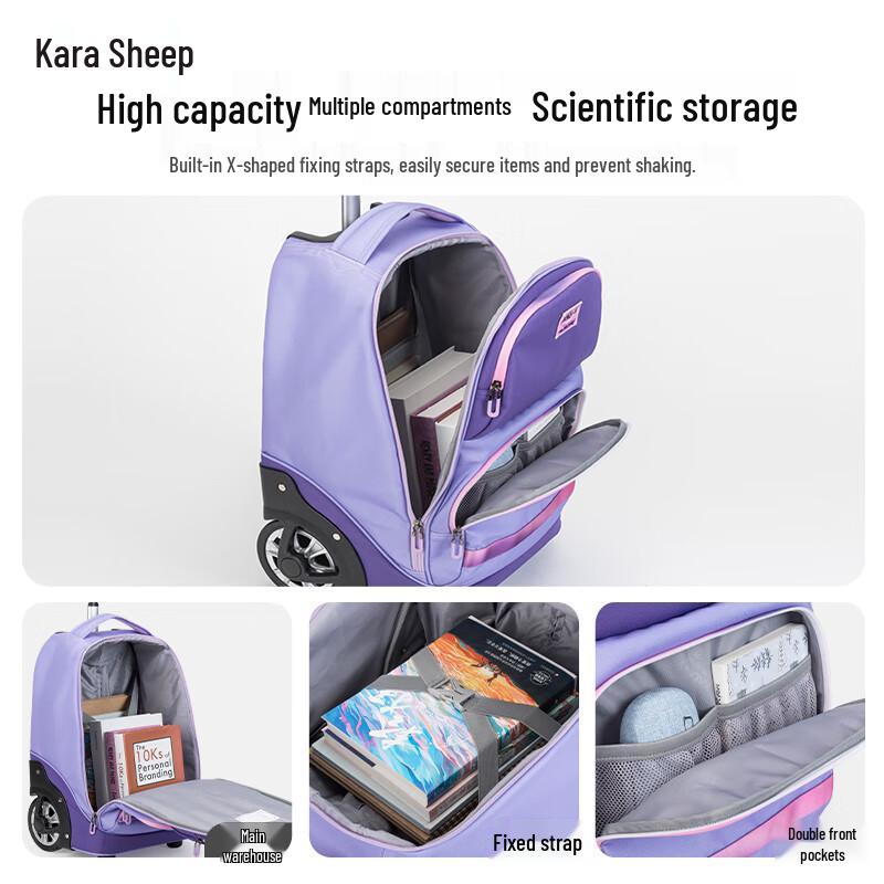 Carany Rolling School Backpack