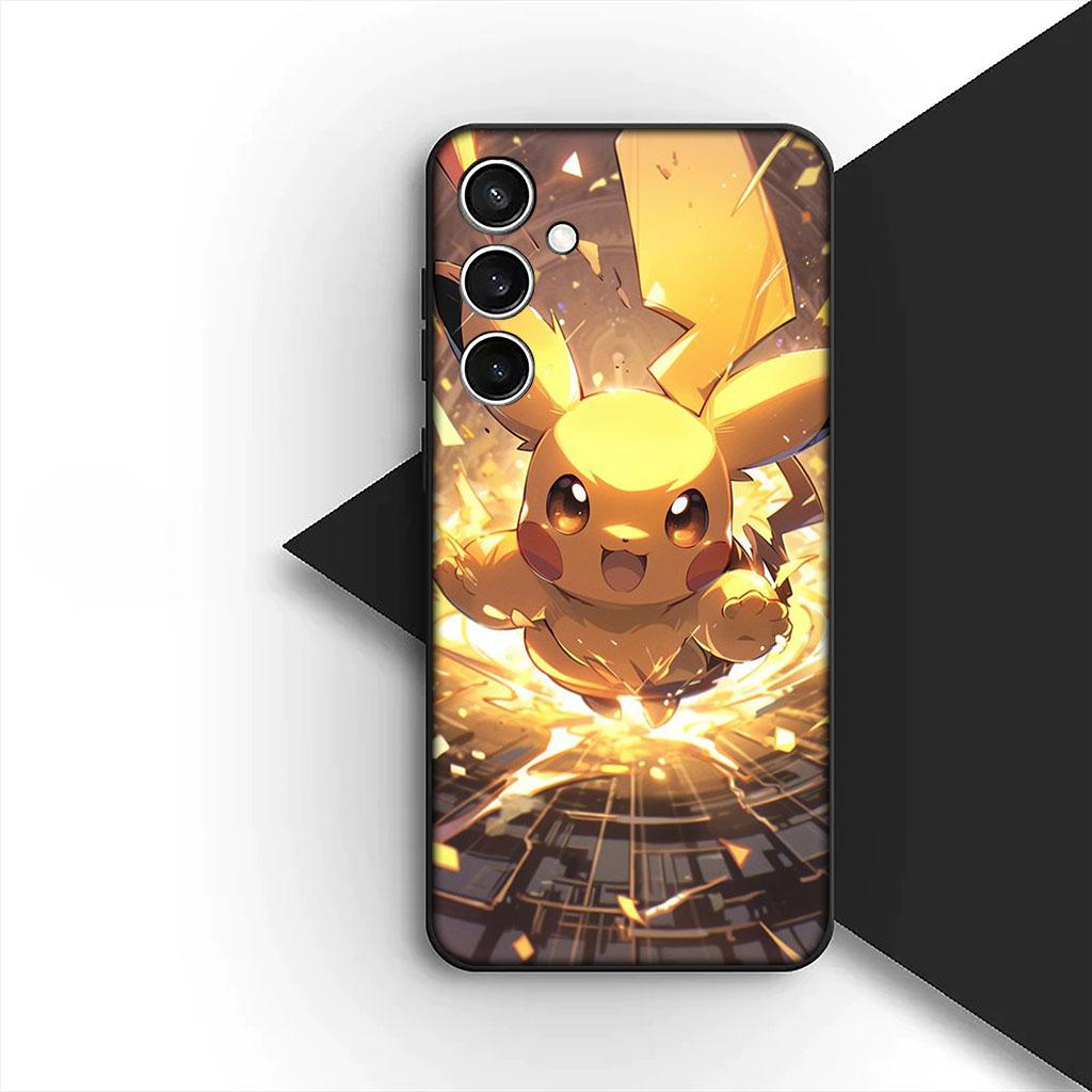 Funda de Teléfono P-Pokemons GO Gengar P-Pikachus Psyduck para Samsung Galaxy S25 S24 S23 FE Ultra Plus S7 Edge S25+ S23+ A56 5G