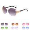 Premium Quality Men Women Vintage Mirror Frameless Flat Lens Sunglasses Retro Eyewear