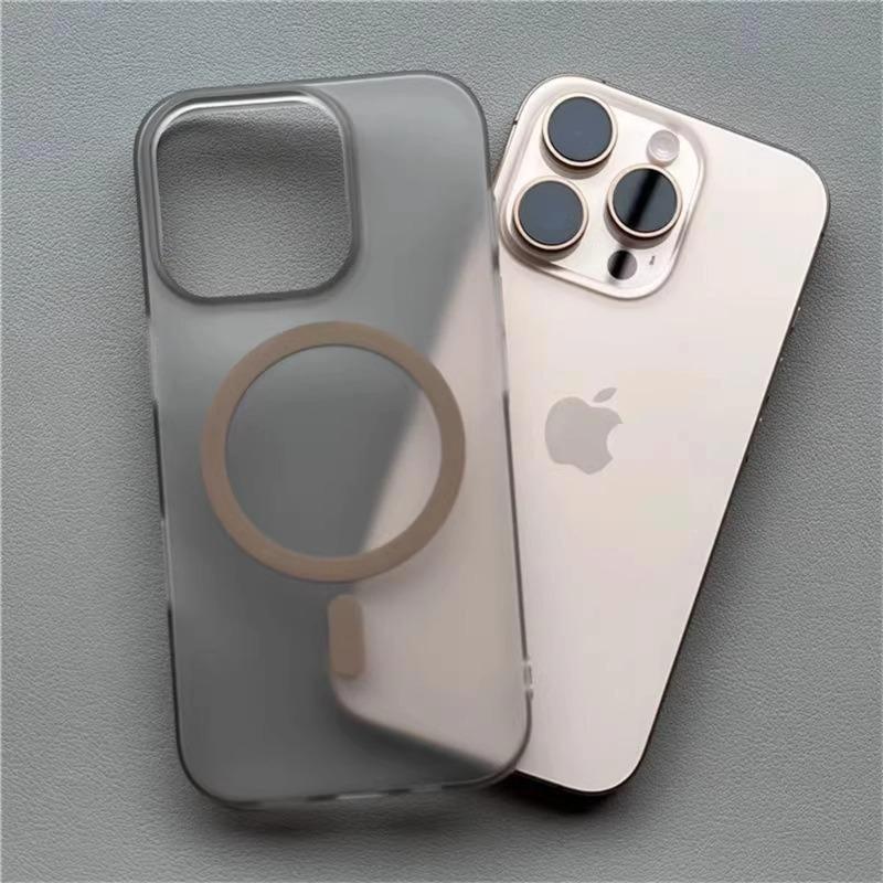 1.0 MM Ultra Thin Matte Hard PC Translucent Case For iPhone 17 16 15 14 13 12 Pro Max Magsafe Magnetic Wireless Charge Cover