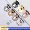 Adhesive Zinc Alloy No-Drill Invisible Door Stopper - Minimalist European Style Door Bumper