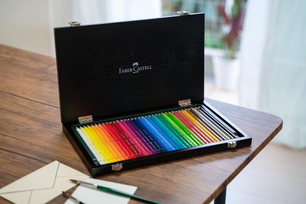 Albrecht Watercolor Wooden 117536W Japanese Faber-Castell Dürer Pencils, 36-Color Set, Box, [Genuine Product]