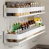 Wall-Mounted Punch-Free Kitchen Spice Rack & Shelf Organizer