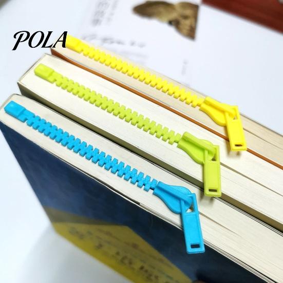 Plastic Book Marker Long Zipper Bookmark for Thick Book, 3D Accessory Page Reading Men & Women, Durable