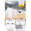 Portable Travel Clothesline Cord, Adjustable 33Ft Camping Clothes Line, Laundry Drying Rope For Hotel Trip