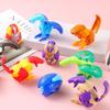 5pcs Multistyles Simulation Dinosaur Egg Plastic Twisted Egg Machines  Christmas Birthday Gifts