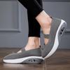 Neue atmungsaktive Damen-Freizeitschuhe aus Fliegenstrick-Mesh für Frühling und Sommer, Keilabsatz-Plateau-Luftkissenschuhe, Damenschuhe in Übergröße, Einzelne Schuhe