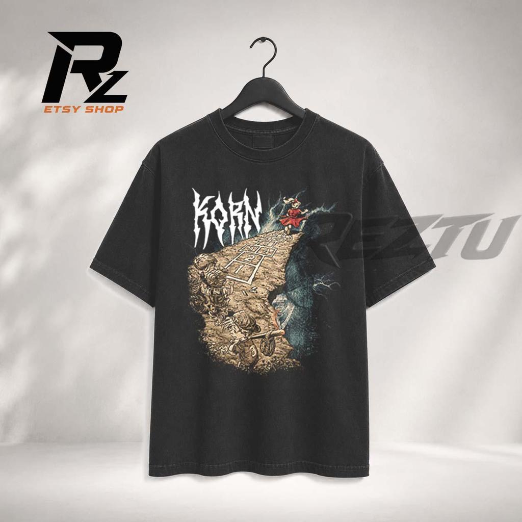 Korn Inspired Vintage Shirt, Follow The Leader Style Graphic Tee, Gift For Nu Metal Fans