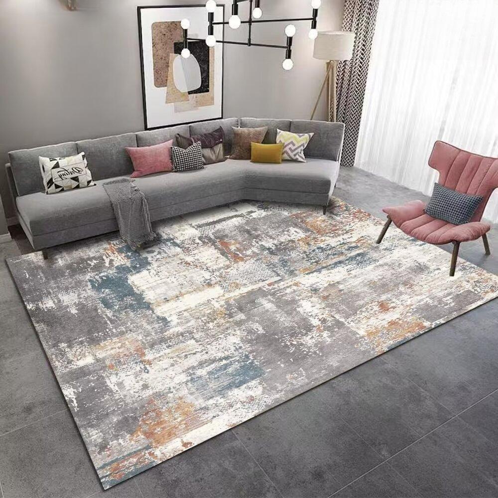 Nordic Abstract Carpet Living Room Ink Splash Area Rug Large Bedroom Decoration Home Rugs Washable Entryway Doormat Bath Mat