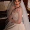 Stylish Flared Arm Sleeves Sheer Gloves for Bride Wedding Ceremony Elegant Arm Covers For Evening Event Formal Occasion