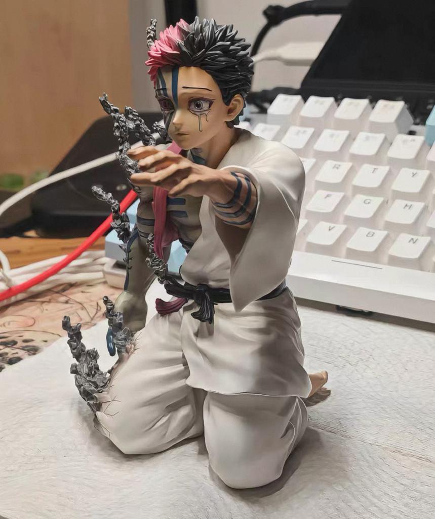 Figure 14Cm Akaza Anime Action Figure Pvc Figurine Collectible Model Children Toys Halloween Gifts Doll Ornaments