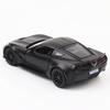 1:36 Chevrolet Corvette C7 Alloy Diecast Modely supersportovních modelů aut, simulační kovová karoserie vozidla se stahováním Dětské hračky