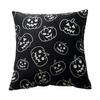 Pumpkin Halloween Polyester Fluorescent Night Light Pillowcase Cushion Home Bedroom Hotel Car Seat Decorative Pillowcase 45x45cm