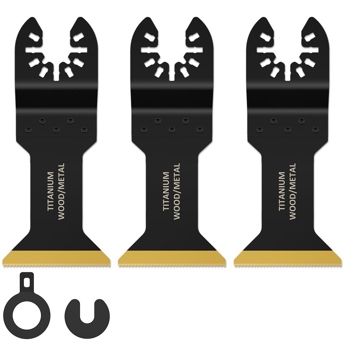 

4/56PCS Oscillating Multitool Blade High Carbon Steel Arc Edge Cutting Saw Blade Quick Release Multi Tool Saw Blade For Wood PV Multipurpose Cutting