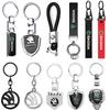 KJGK5 3D Metal/leather Car Logo Keychain Key Ring Pendant Accessories For Octavia Rapid Fabia Superb Kodiaq Karoq Kamiq Scala