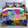 Colorful smiley face icons. Bedding sets Duvet cover sets Duvet covers Pillowcases(1 * Duvet Cover 2 * Pillowcases without duvet insert)