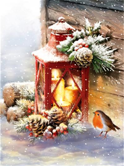 5D DIY Diamond pictura Crăciun cadou pasăre zăpadă copac cruce cusătură plină de dril pătrat broderie mozaic iarnă imagine Home decor