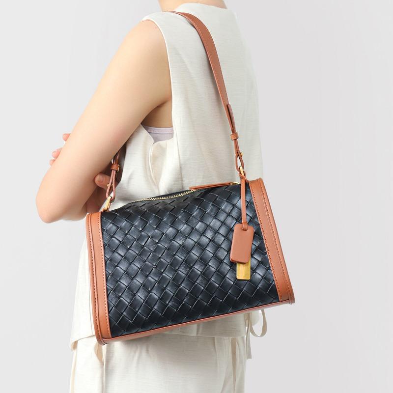 

Универсальная сумка кроссбоди из натуральной кожи, сумка в стиле ретро Бостон, женская сумка на одно плечо, модная сумка чёрный