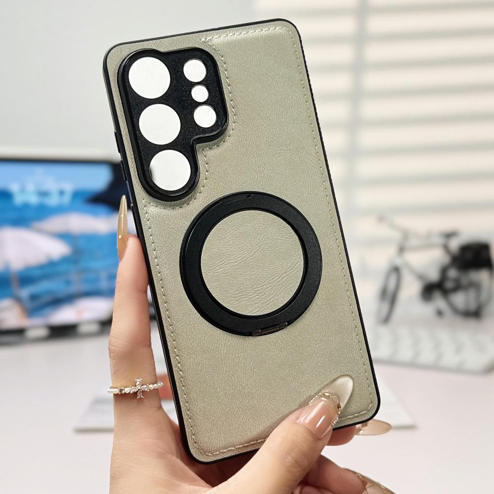 

Шкіряний чохол-підставка з магнітним обертанням для Samsung S26 Ultra S25 Plus S24 S23 S22FE A17 A56 A36 A26 A16 A55 A35 A15 Galaxy A13 4G сірий колір