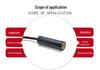 12X40mm 650nm 100mW Red Laser Module with Glass Lens - Ultra-small Spot Point, DC Interface