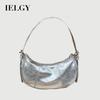 Korean Niche Design Underarm Bag High-End Silver Portable Shoulder Messenger Bag