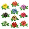 Elegant Polyester Fiber Embroidery Flower Patch DIY Handmade 11*8CM Sew On Patch Clothing Accessories Floral Patches Dress
