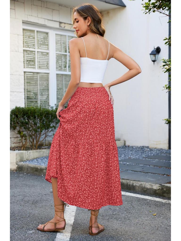 2026 Floral High-Waisted Casual Fashion Skirt for Women