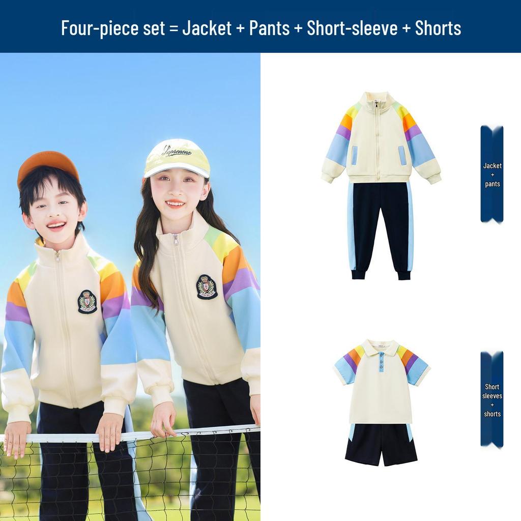 Summer Style Two-Piece Set: Kindergarten & Primary School Uniforms