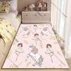 Unicorns Ballerinas Flowers Elegance Carpet Yoga Living Room Room Decor Children's Crawling Mat Doormat Area Rug