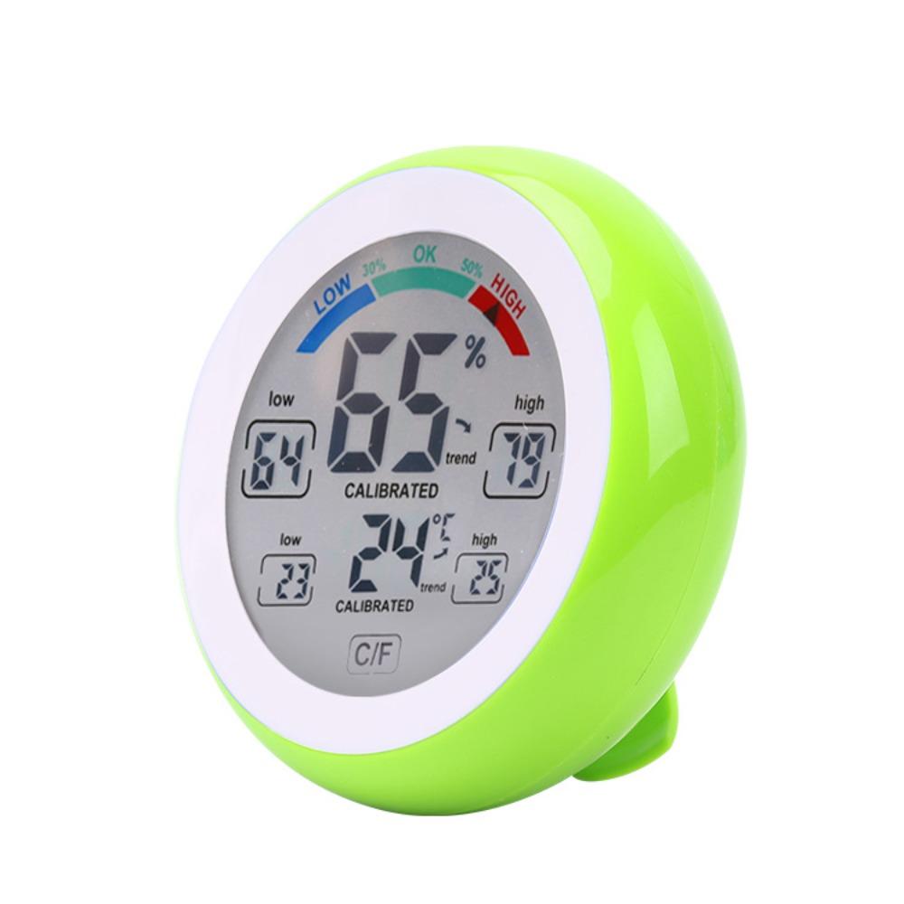 Circular Temperature Humidity Meter  Temperature Humidity Tester Alarm Clock  Car Auto