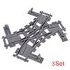 Creative Expert Ideas City Train Single Slip Switch R40 Crossings Rails Tracks Bricks Building Blocks DIY Toys Kids Gift