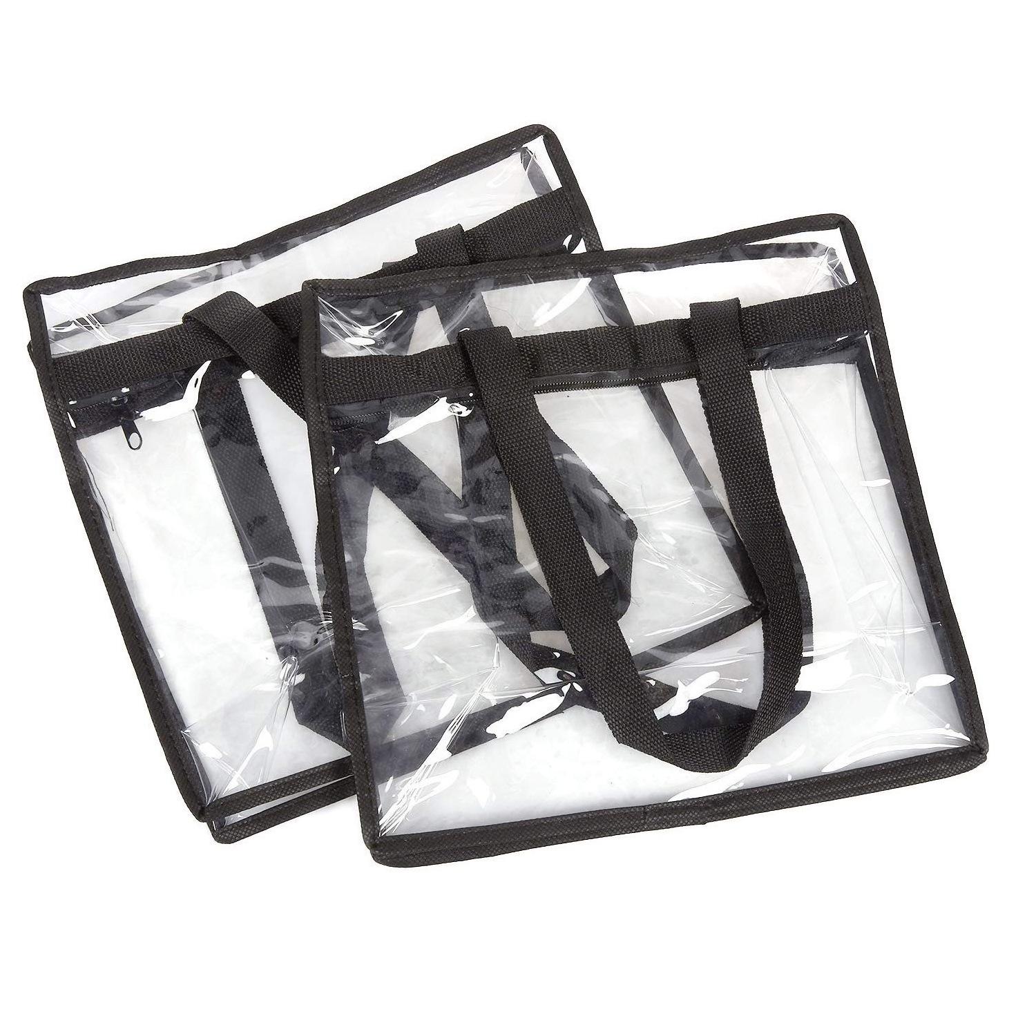 

Clear PVC Tote Bag for Sports, Concerts, and Shopping небо синє кольору