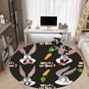 1pc Bugs Bunny Carrot Office Round Area Rug, Under Office Chairs Bedroom Living Room Home Decor A1022294