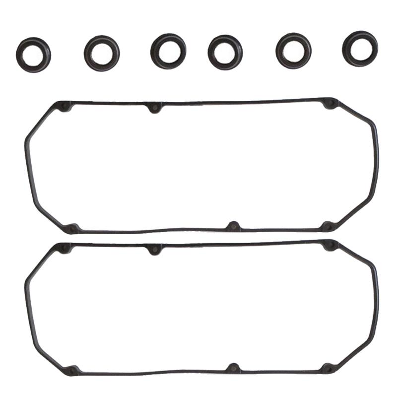 8pcs/set MD303148 Black Valve Cover Gasket Set Rubber for Mitsubishi Pajero Sport V43 V73 6G72 ENGINE MD198128