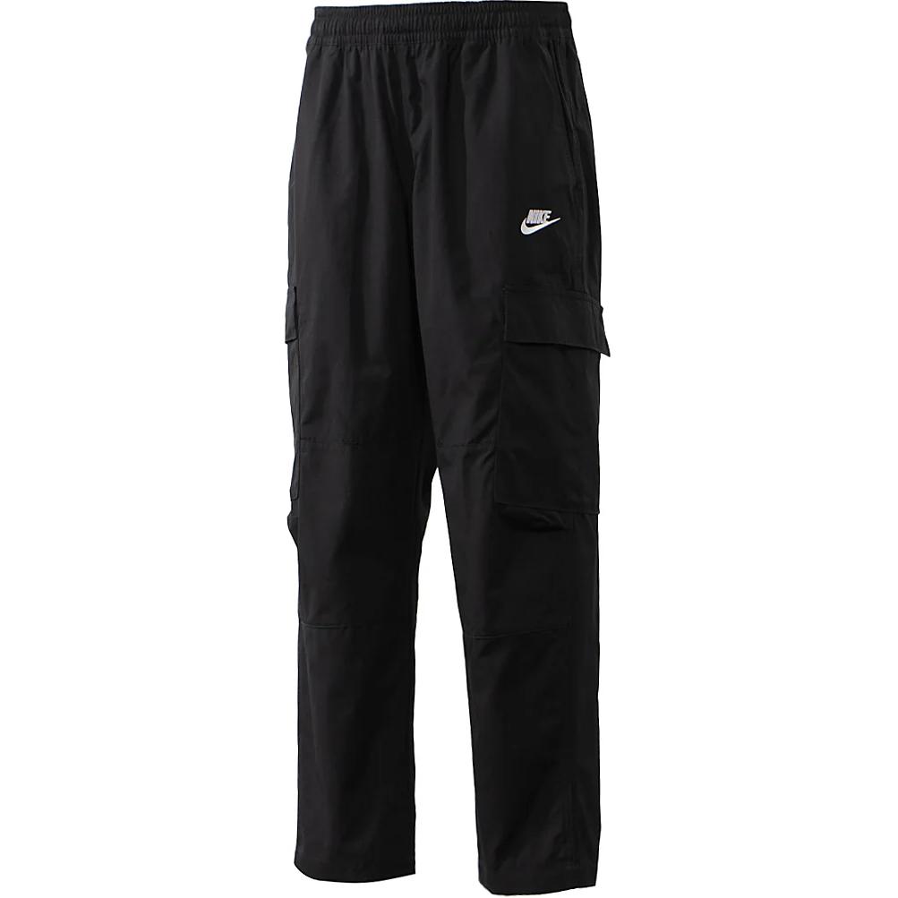 

Мужские прямые повседневные брюки с однотонным буквенным принтом Nike, черные DX0614-010 XL
