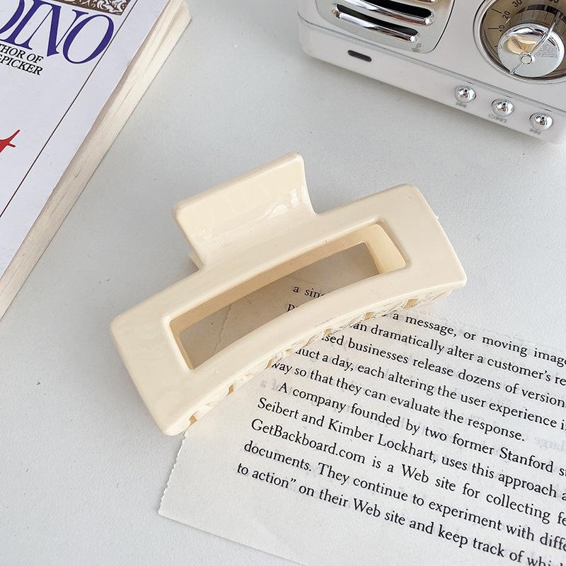 Korean Women Girls Plastic Hair Claws Hair Clips Headwear Large Size Hairpin Crab Barrette Fashion Ornament Hair Accessories