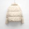 Winter New Stand-up Collar Small White Duck Down Jacket Short Bread Jacket Small Floral Down Jacket Women