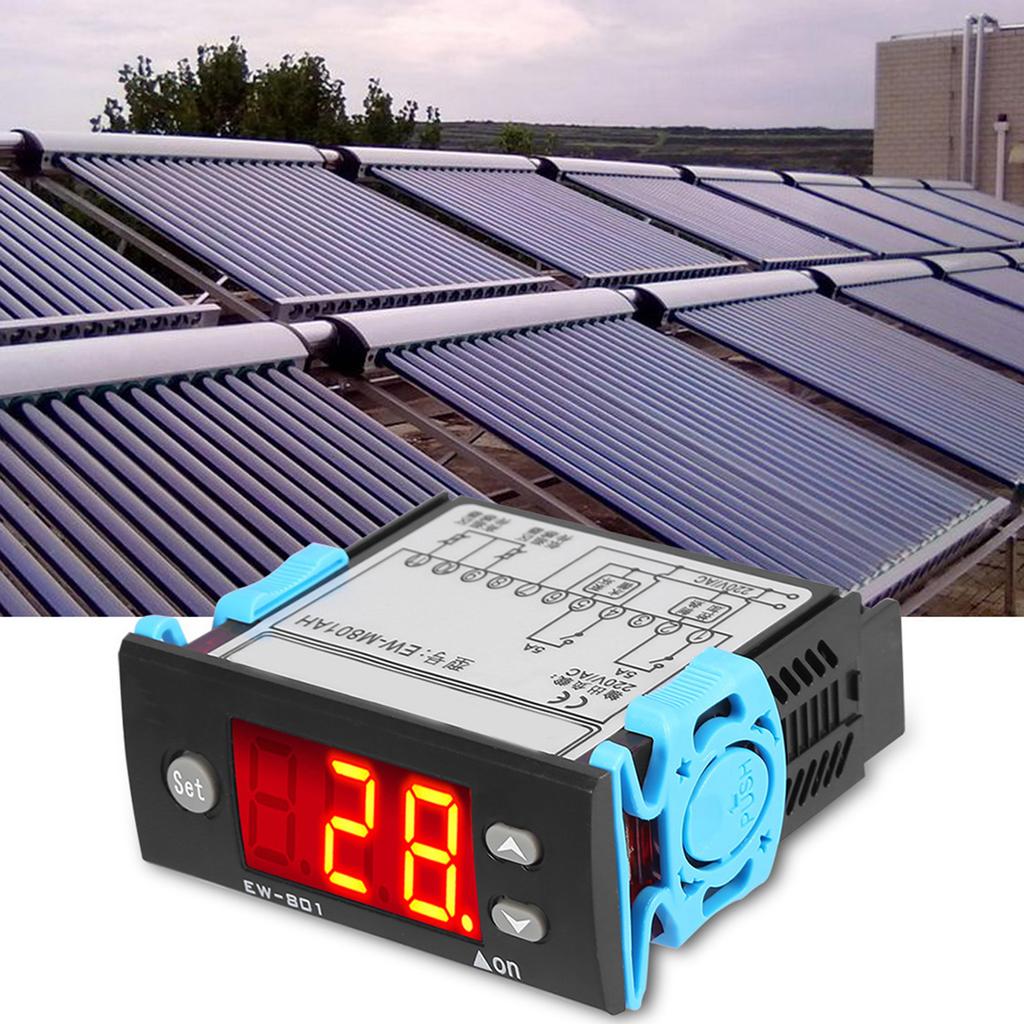 Solar Water Heater Temperature Controller Thermostat with Sensor Digital Display