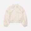 Mauer Mauer Coating Overlaid Crop Bomber (Cream)