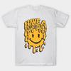 Asian Size Men Black Print T-shirt Have A Hot Day No-Cut Print Cotton Tshirt