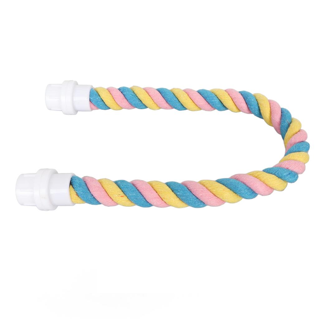 Bird Rope Perch Colorful Flexible Cotton Parrot Swing Climbing Standing Toy for Cockatiels