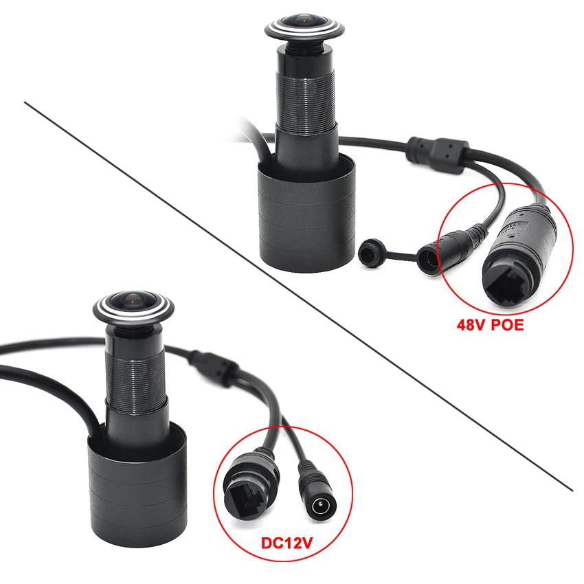 H.265 HD 4MP IP POE Door Eye Hole Camera Wide Angle 150degree Cat FishEye Peephole Door CCTV Security Camera Network P2P 7