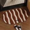 Retro Chocolate Bathroom Mat - Water Absorbent, Non-Slip, Quick Drying Diatomaceous Earth Floor Pad.